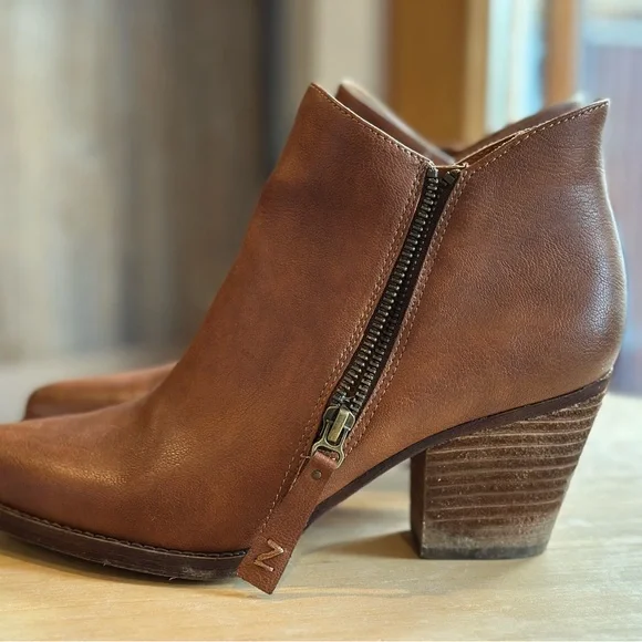 Zodiac Chestnut Ankle Booties - Picture 2 of 7